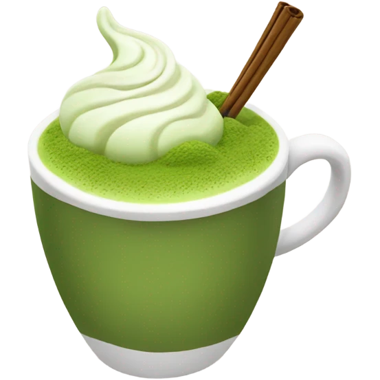 Matcha latte  emoji