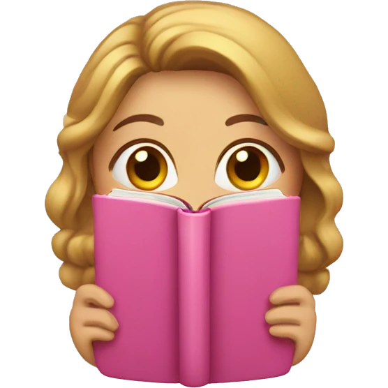 Lady holding pink Bible  emoji