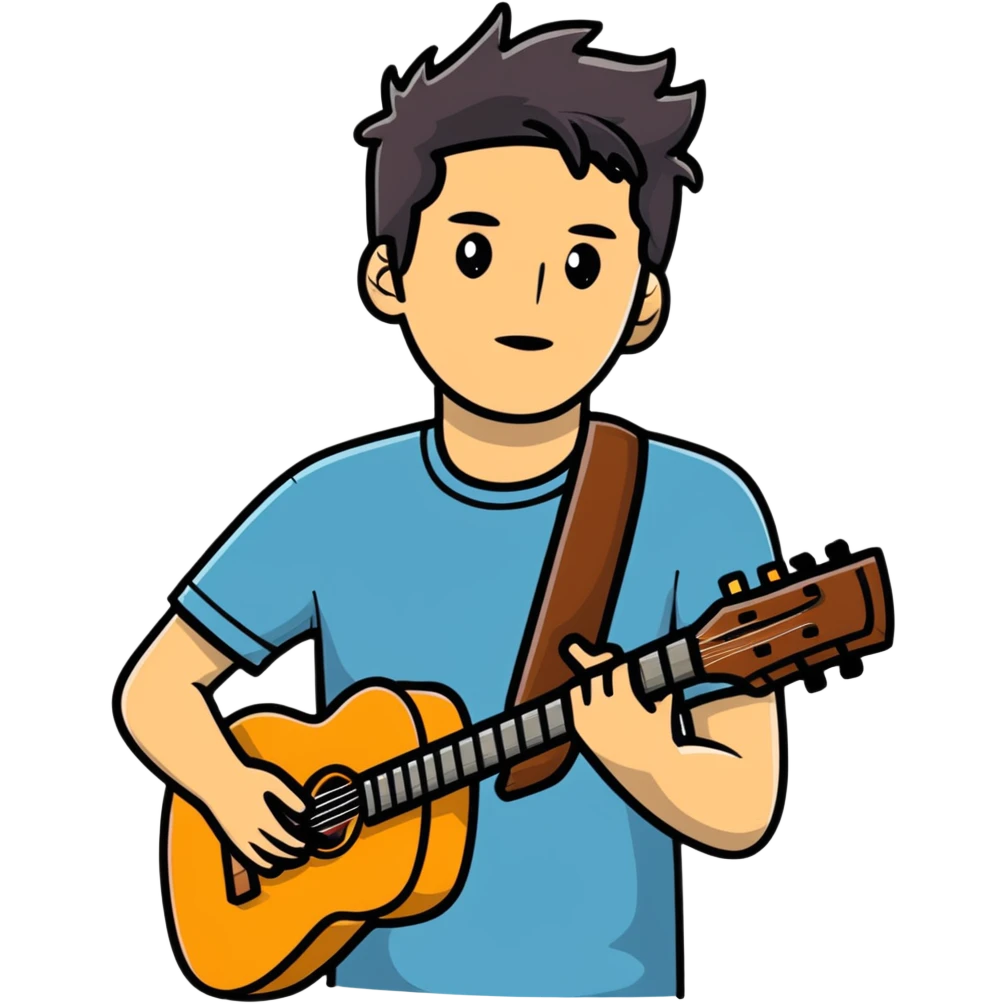 John Mayer cartoon sticker emoji