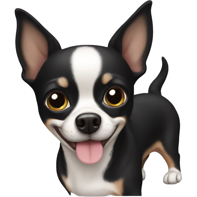 Black chihuahua  emoji