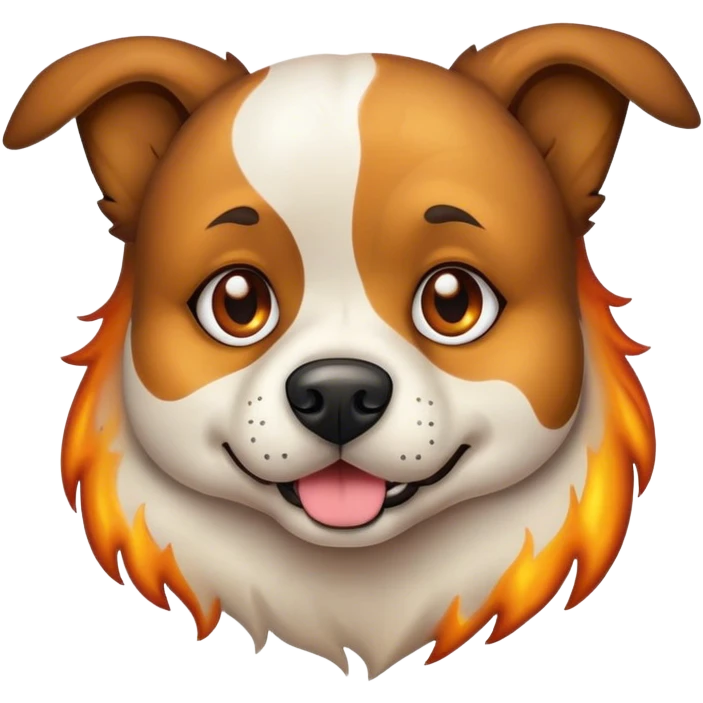 Burn the dog out emoji