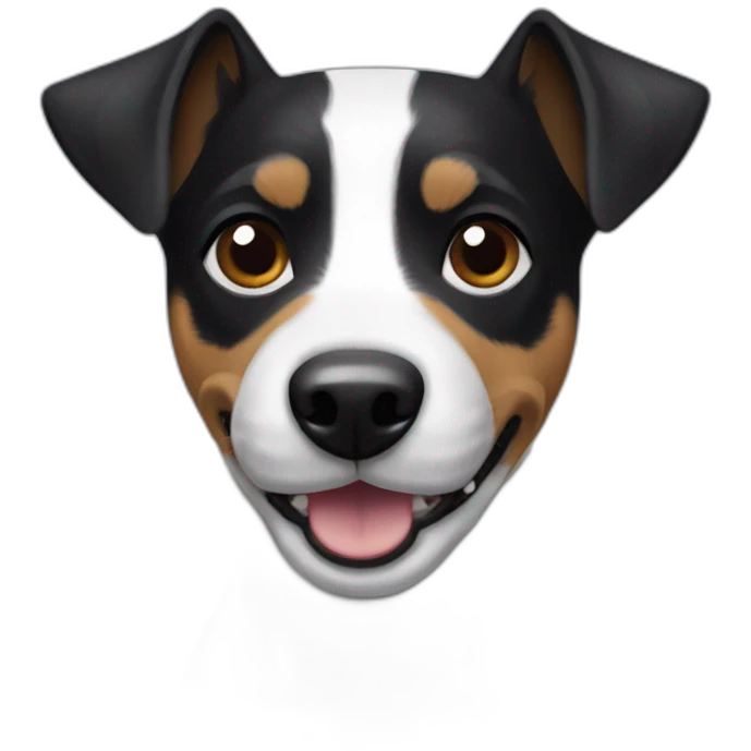 Black Jack Russel terrier emoji