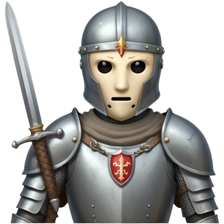 Headless Knight with Sword close up emoji