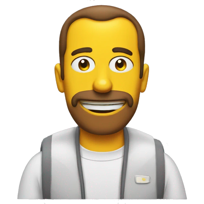 Write "good morning" in the style of the Simpsons series emoji