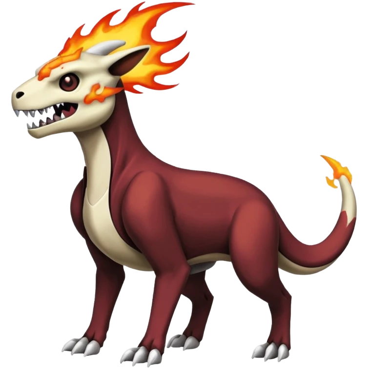 Duskull-Cubone-Houndoom-Marowak-Pokémon-Fakémon-fusion, full body emoji