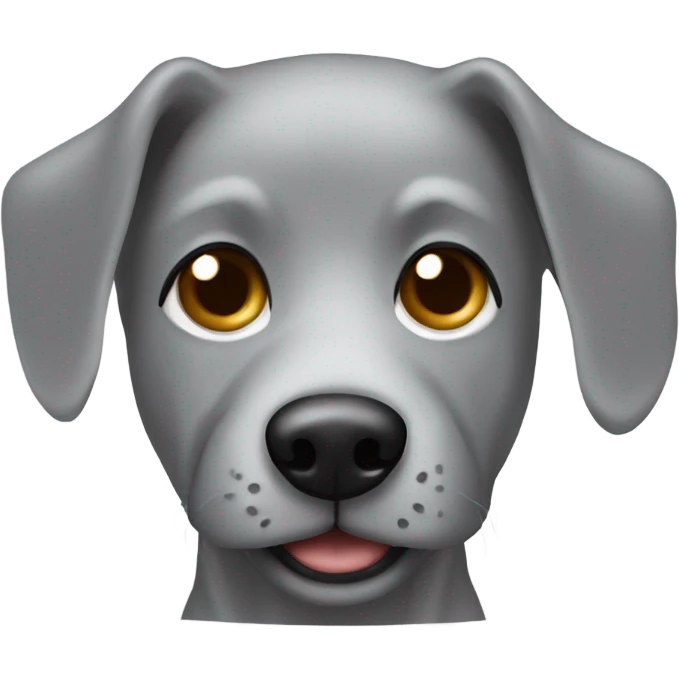 grey dog coffee emoji