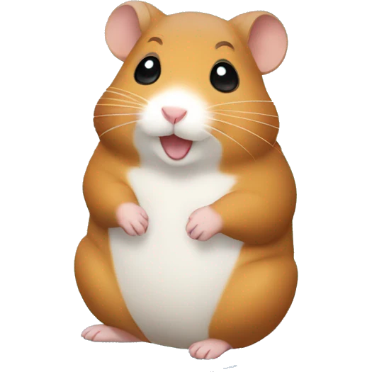 brown hamster in a bubble emoji