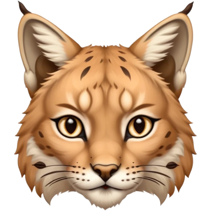 A high-resolution photo-realistic digital illustration of a majestic lynx, chest upward A high-resolution, photo-realistic digital illustration of a majestic young Eurasian lynx, shown from the shoulder upwards with lynx markings emoji