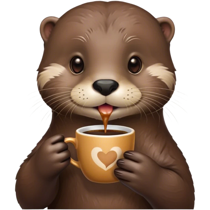 coffee drinking odder emoji