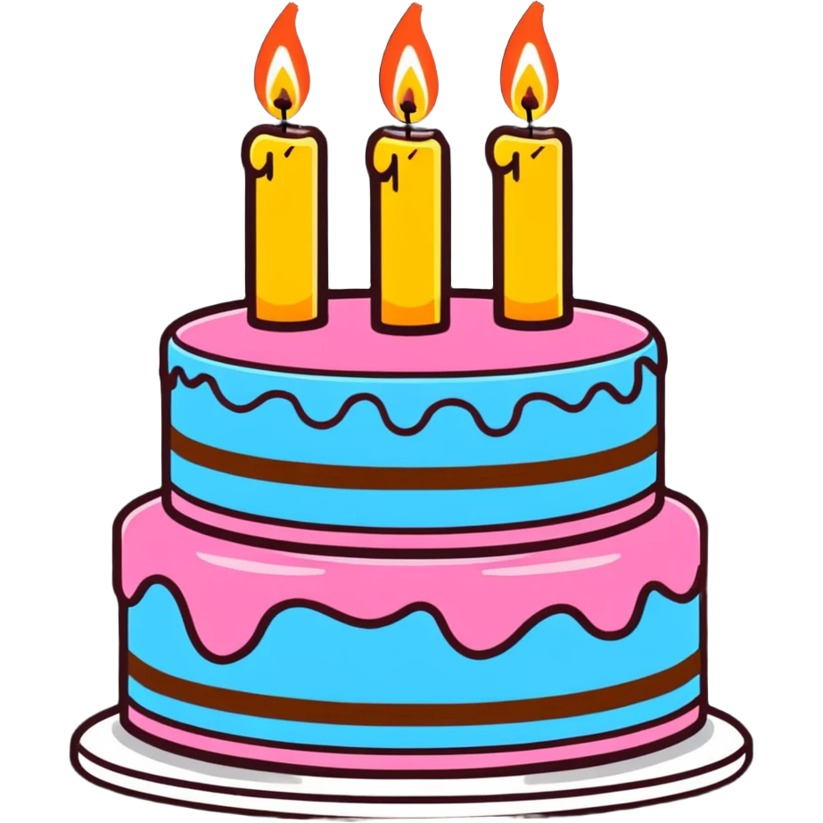 Birthday cake emoji
