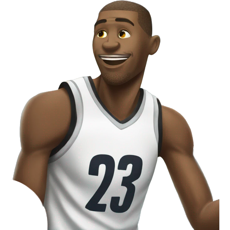 basketballer that scores while being surrounded by stars  emoji