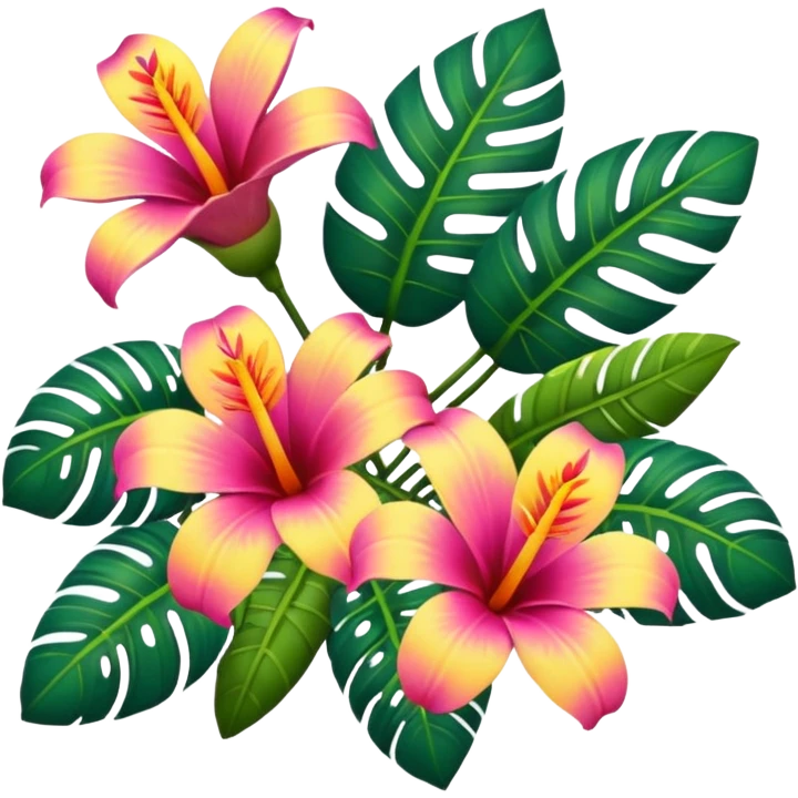 tropical flowers emoji