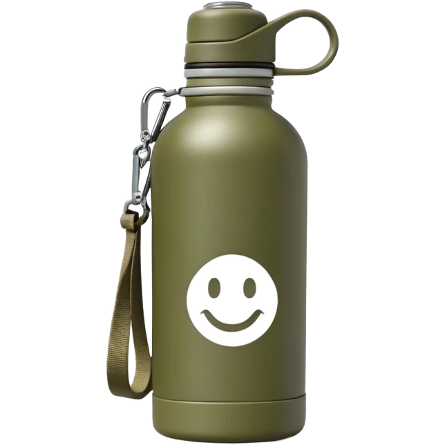 hiking water bottle canteen with strap emoji