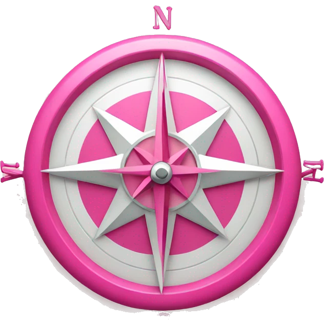 pink compass emoji