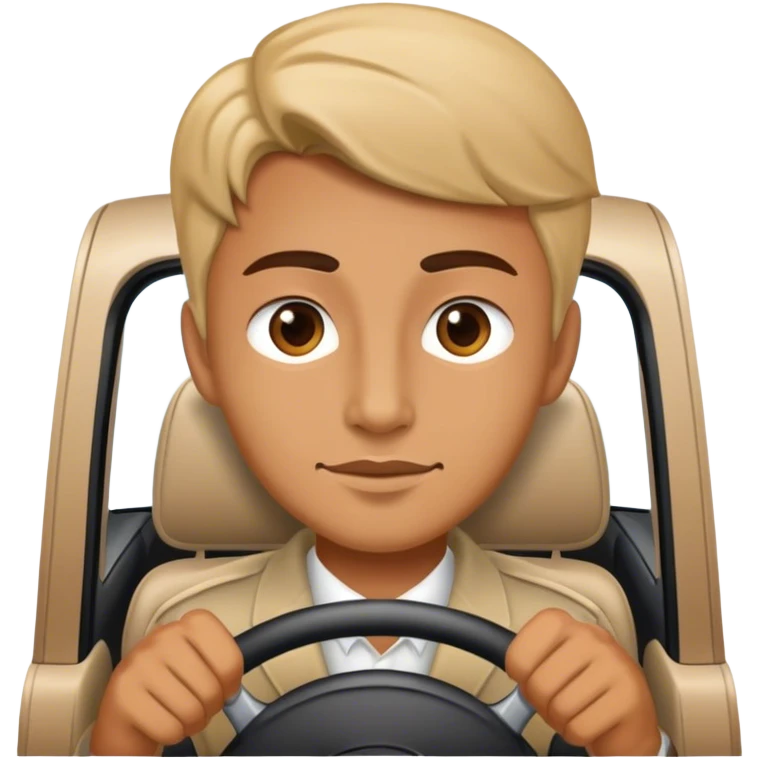 Driver in a car emoji