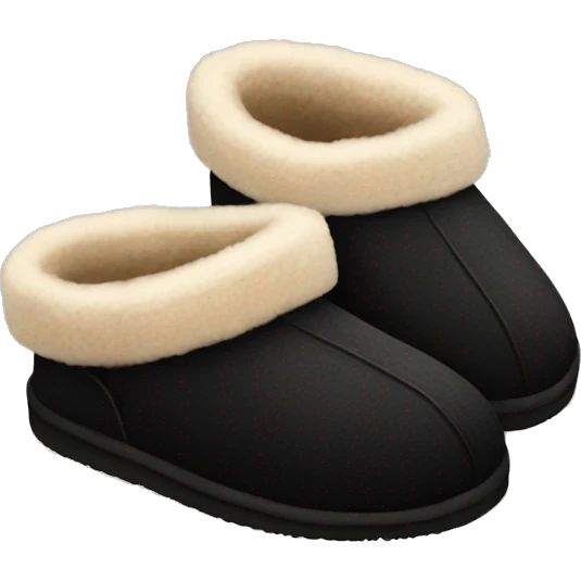 black UGG slippers emoji