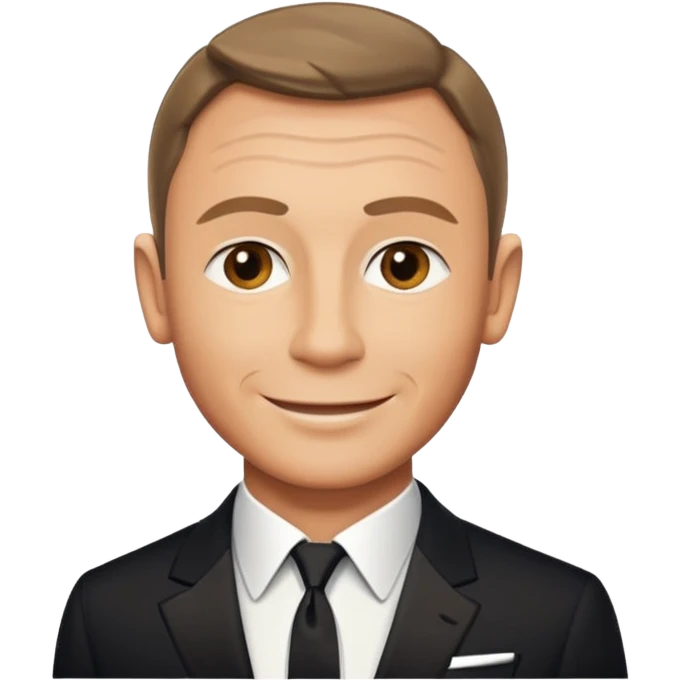 James Bond exactly similar to daniel craig emoji