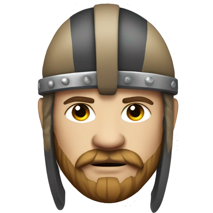 Viking warrior with face paint emoji