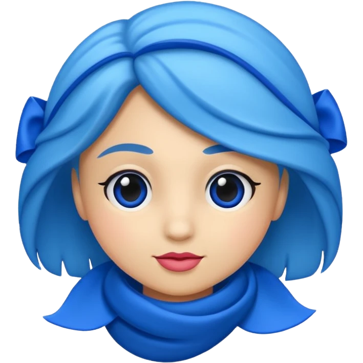 Rosa azul emoji