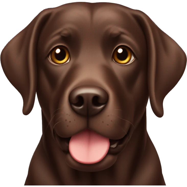 chocolate labrador  emoji