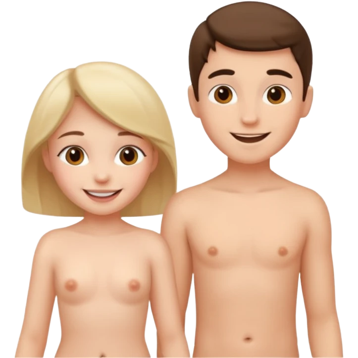 Kız erkek çırılçıplak boydan emoji