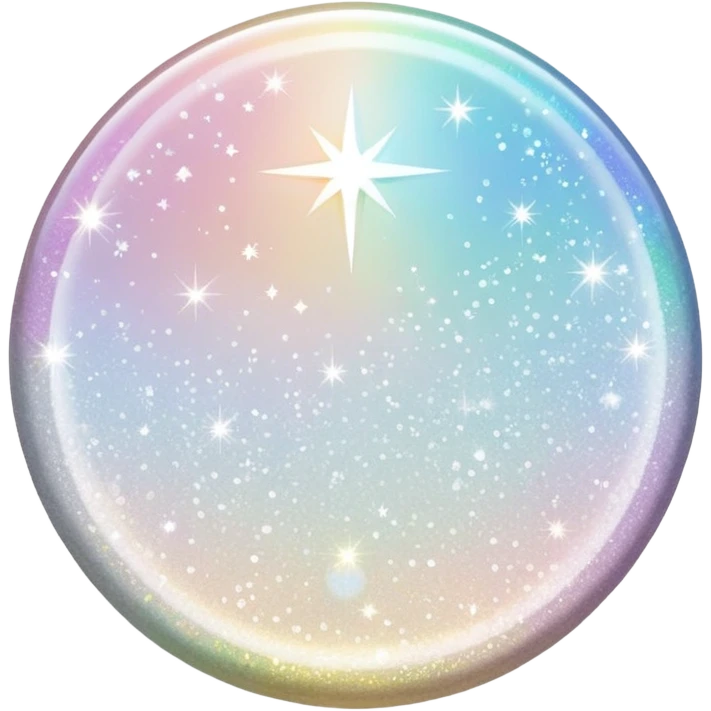 white glory glitter emoji