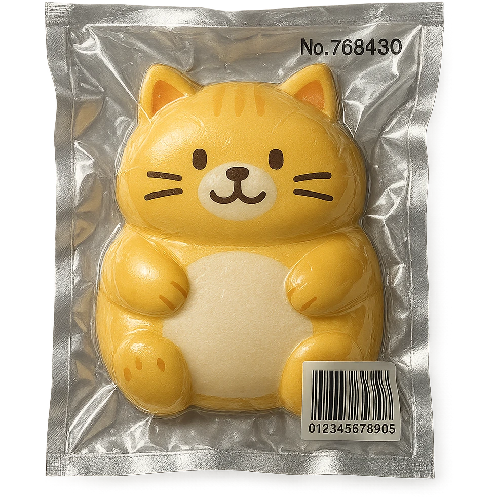 cute chubby cat character emoji