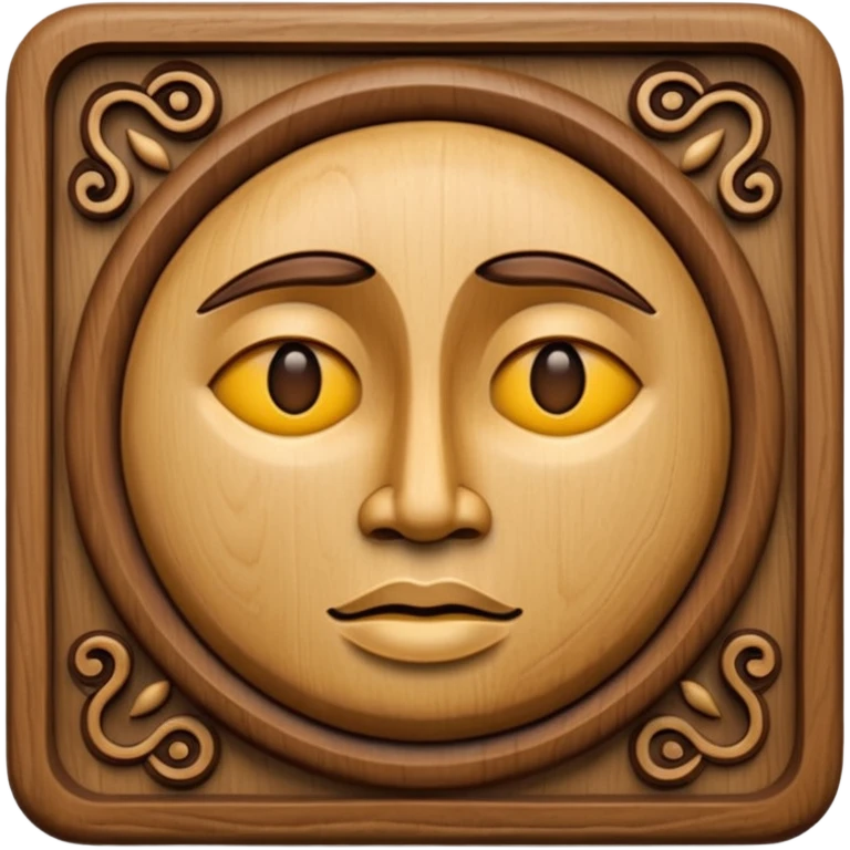 wooden Sculpture emoji