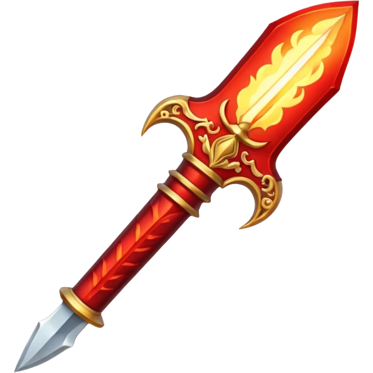 Fiery beautiful dagger emoji