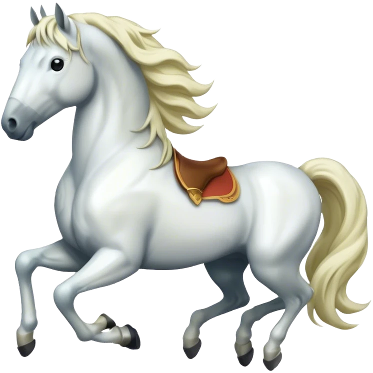 Weißes Pferd emoji