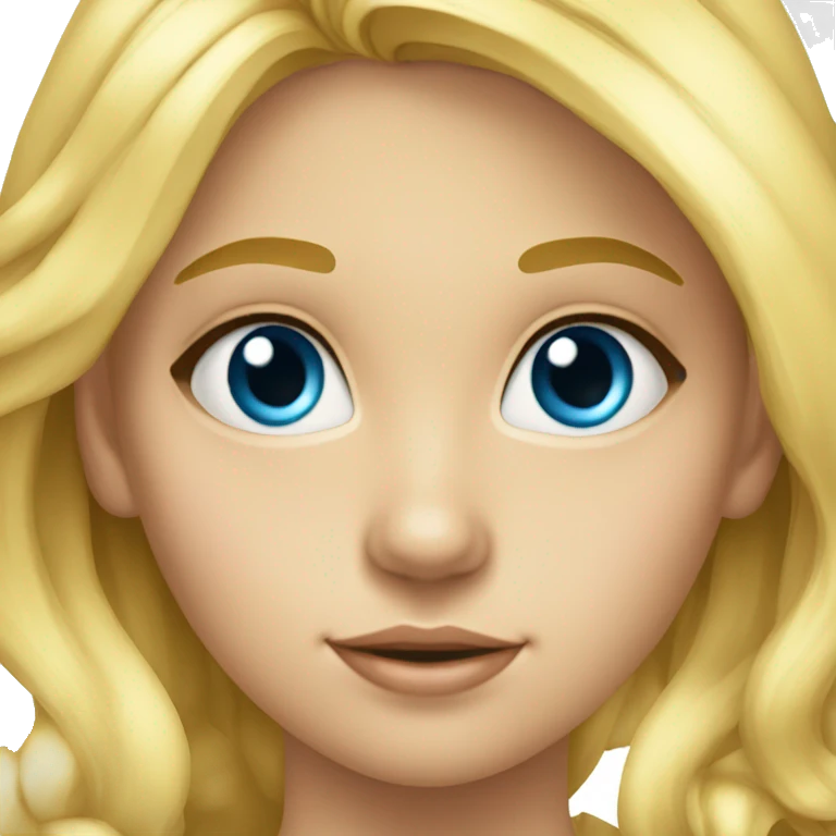 fille 9 ans blonde yeux bleu boucles emoji