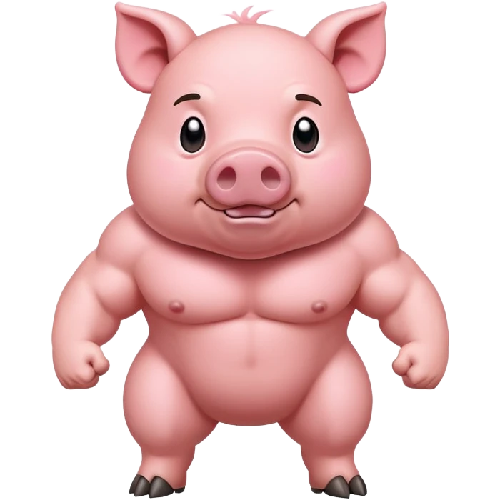 Buff pig emoji