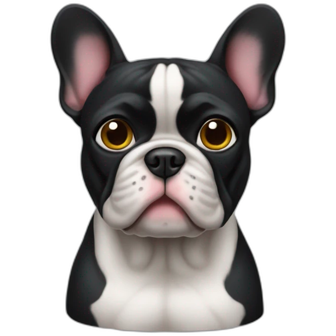 bouledogue francais noir emoji