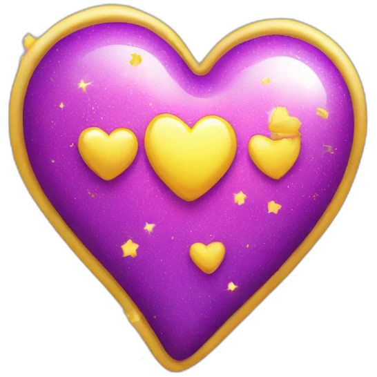 pink-and-purple-heart-with-yellow-sparkles emoji
