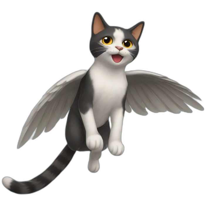 Gato volador emoji