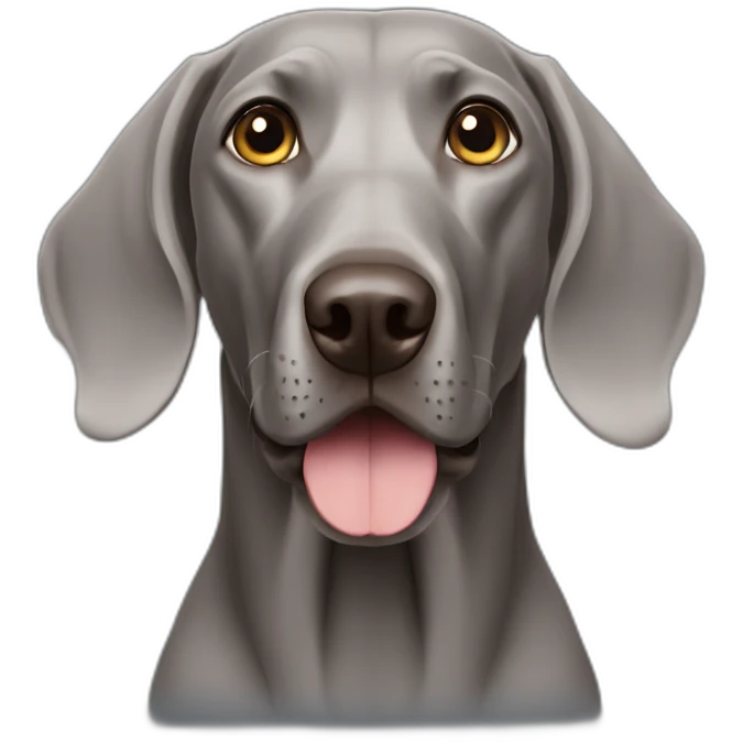 Weimaraner emoji