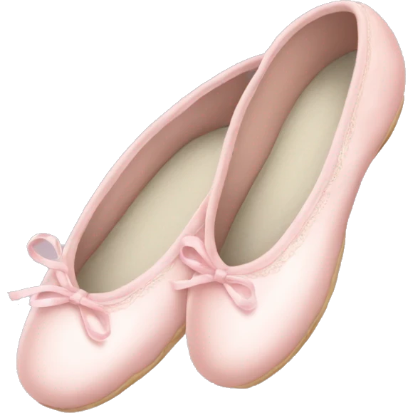 Pale pink ballet shoes emoji