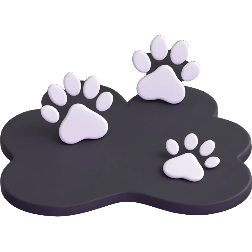 two puppy paws with a white heart on the pad emoji