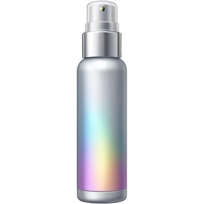 Emoji of a body highlighter spray. It is a small cylindrical bottle. emoji