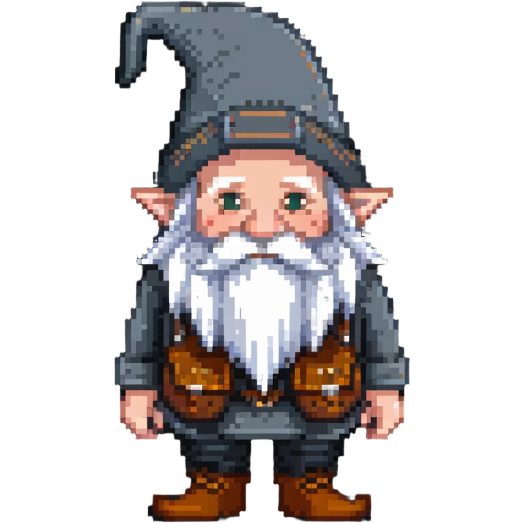 Gnome with beard emoji