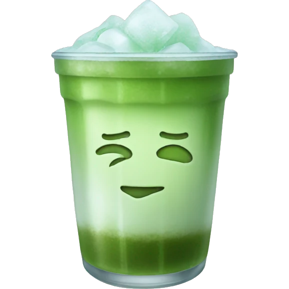 Iced matcha no leaves emoji