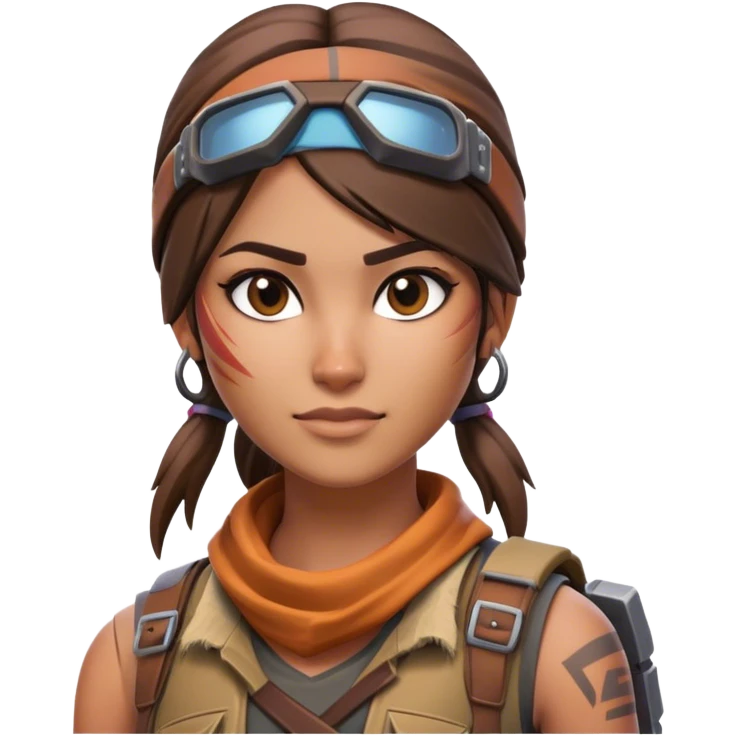 Renegade raider wearing a Fortnite shirt emoji