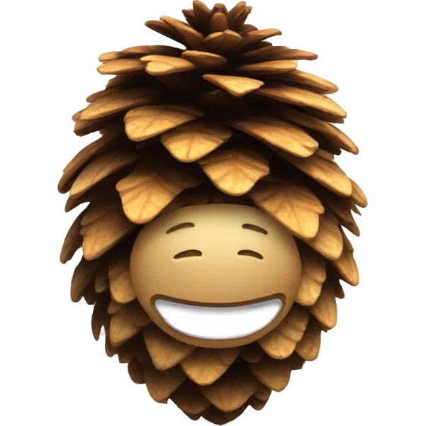 smiling pinecone emoji