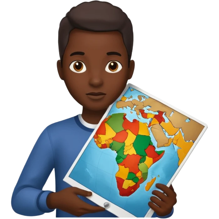 Africa holds in black hands emoji