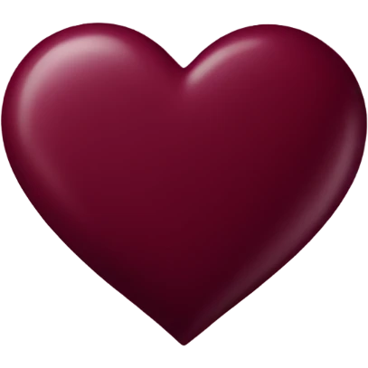 burgundy heart emoji