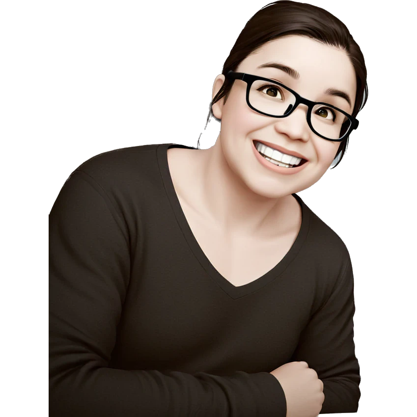 smiling boy with glasses emoji