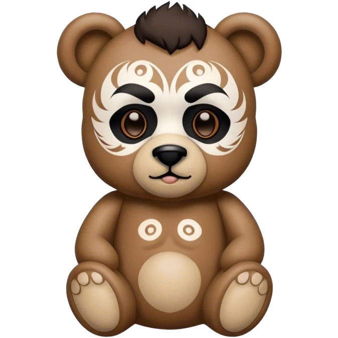 Teddybär mit Maorie auf einem Metal Konzert emoji