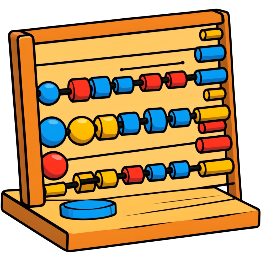 wooden montessori toys collection with puzzle, abacus, and shape sorter emoji
