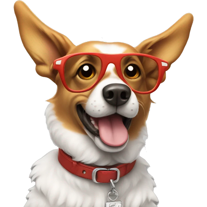Cool flying dog  emoji