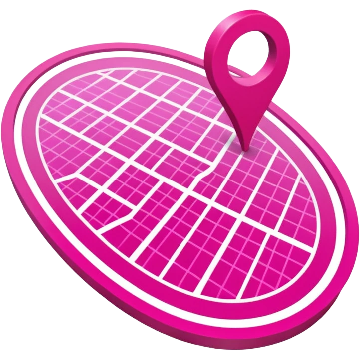 pink big gps map lines emoji
